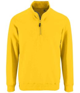 SOL'S Stan Contrast Zip Neck Sweatshirt