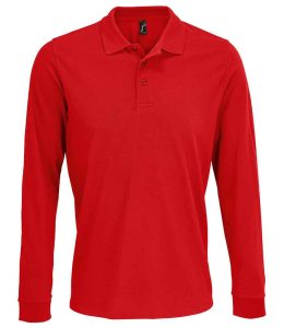 SOL'S Unisex Prime Long Sleeve Piqué Polo Shirt