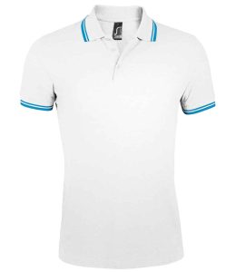 SOL'S Pasadena Tipped Cotton Piqué Polo Shirt