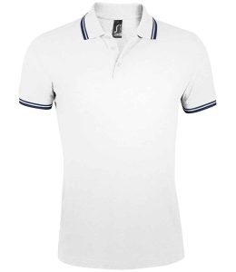 SOL'S Pasadena Tipped Cotton Piqué Polo Shirt