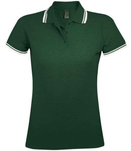 SOL'S Ladies Pasadena Tipped Cotton Piqué Polo Shirt