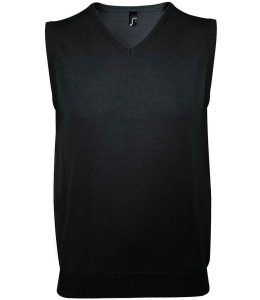 SOL'S Unisex Gentlemen Sleeveless Cotton Acrylic V Neck Sweater