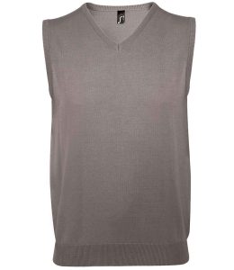 SOL'S Unisex Gentlemen Sleeveless Cotton Acrylic V Neck Sweater