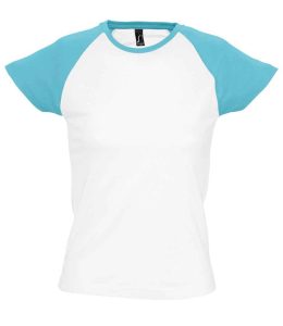 SOL'S Ladies Milky Contrast Baseball T-Shirt