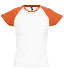 SOL'S Ladies Milky Contrast Baseball T-Shirt