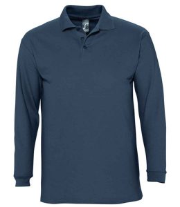 SOL'S Winter II Long Sleeve Cotton Piqué Polo Shirt