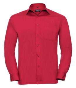 Russell Collection Long Sleeve Easy Care Poplin Shirt