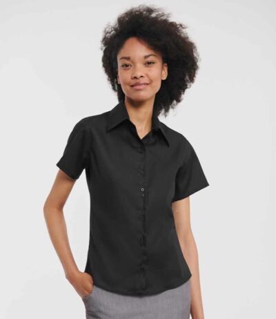 Image for Russell Collection Ladies Short Sleeve Ultimate Non-Iron Shirt