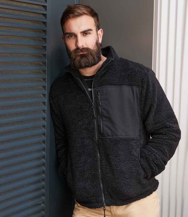 Front Row Recycled Sherpa Fleece Jacket - TEC Promotions