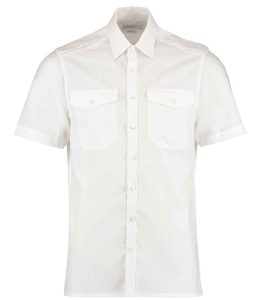 Kustom Kit Short Sleeve Tailored Pilot Shirt