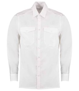 Kustom Kit Long Sleeve Tailored Pilot Shirt