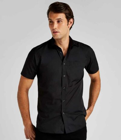 Image for Kustom Kit Short Sleeve Tailored Poplin Shirt