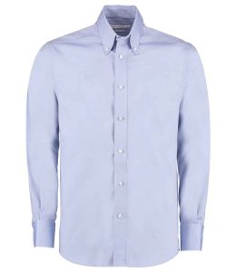 Kustom Kit Premium Long Sleeve Tailored Oxford Shirt