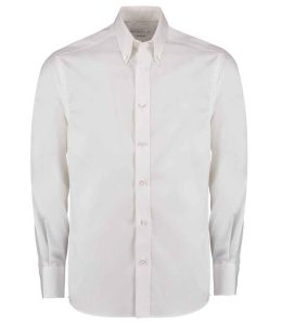 Kustom Kit Premium Long Sleeve Tailored Oxford Shirt