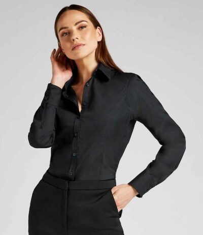 Image for Kustom Kit Ladies Long Sleeve Tailored Business Shirt