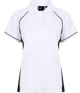 Finden and Hales Ladies Performance Piped Polo Shirt