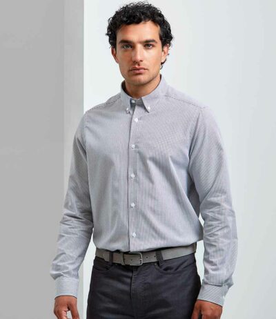 Image for Premier Long Sleeve Striped Oxford Shirt