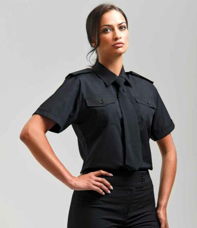 Image for Premier Ladies Short Sleeve Pilot Shirt