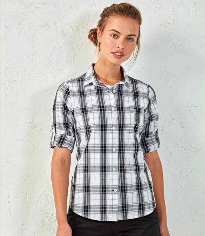 Image for Premier Ladies Ginmill Check Long Sleeve Shirt