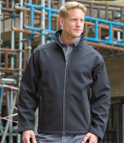 Image for Result Work-Guard Treble Stitch Soft Shell Jacket