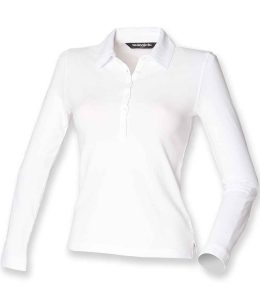 SF Ladies Long Sleeve Stretch Polo Shirt