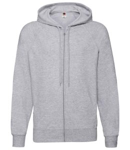 Fruit of the Loom Lightweight Zip Hooded Sweatshirt