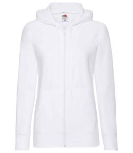 Fruit of the Loom Lady Fit Lightweight Zip Hooded Sweatshirt