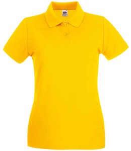 Fruit of the Loom Lady-Fit Premium Cotton Piqué Polo Shirt