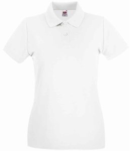 Fruit of the Loom Lady-Fit Premium Cotton Piqué Polo Shirt