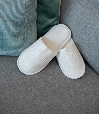 Image for Towel City Waffle Mule Slippers