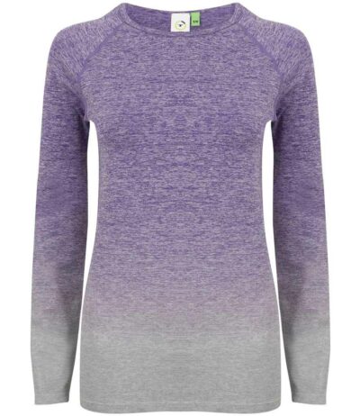Image for Tombo Ladies Seamless Fade Out Long Sleeve Top