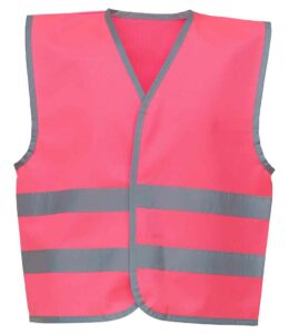 Pink YK106B Yoko branded Kids hi-vis vest