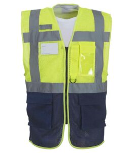 Yoko Hi-Vis Top Cool Open Mesh Executive Waistcoat