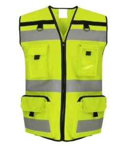 Yellow Yoko branded ripstop tool vest