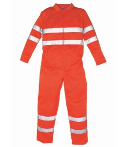 Orange Yoko hi-visibility workwear coverall