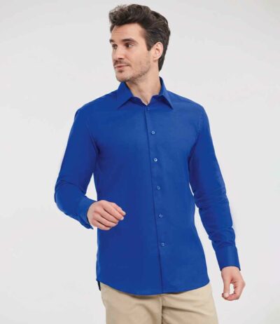 Image for Russell Collection Long Sleeve Tailored Oxford Shirt