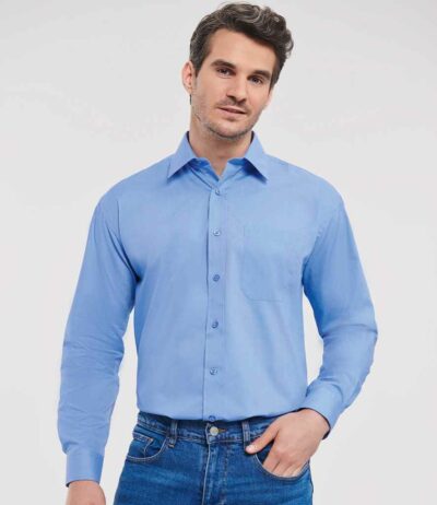 Image for Russell Collection Long Sleeve Easy Care Poplin Shirt