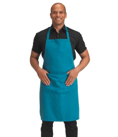 Image for Dennys Polyester Bib Apron with Pocket