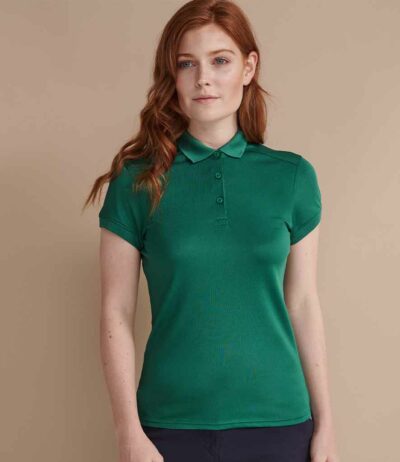 Image for Henbury Ladies Slim Fit Stretch Microfine Piqué Polo Shirt