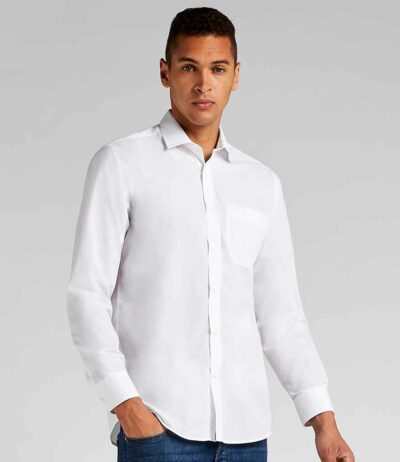 Image for Kustom Kit Long Sleeve Tailored Poplin Shirt