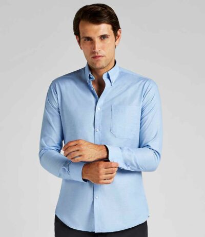 Image for Kustom Kit Long Sleeve Slim Fit Workwear Oxford Shirt