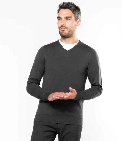 Image for Kariban Cotton Acrylic V Neck Sweater