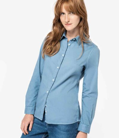 Image for Native Spirit Ladies Washed Long Sleeve Shirt