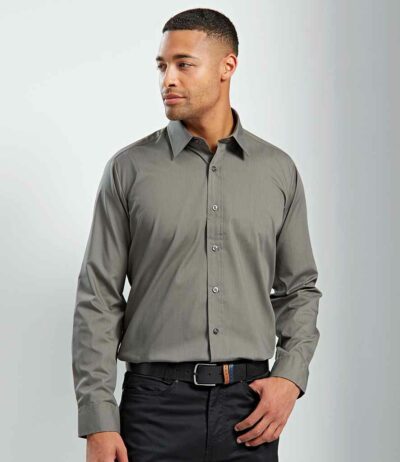 Image for Premier Long Sleeve Fitted Poplin Shirt