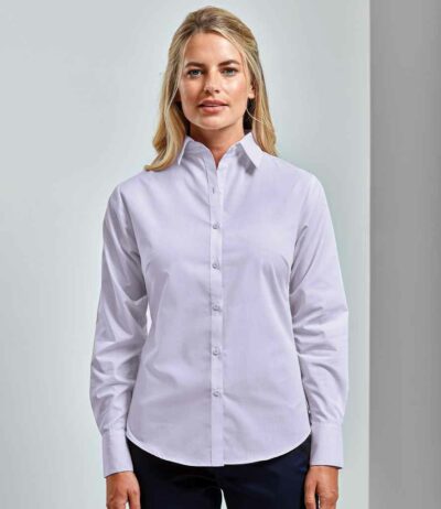 Image for Premier Ladies Long Sleeve Poplin Blouse