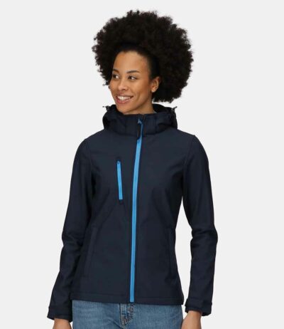 Image for Regatta Ladies Venturer Three Layer Hooded Soft Shell Jacket