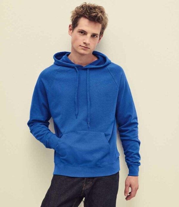 Royal blue Fruit of the Loom Lightweight Hooded Sweatshirt