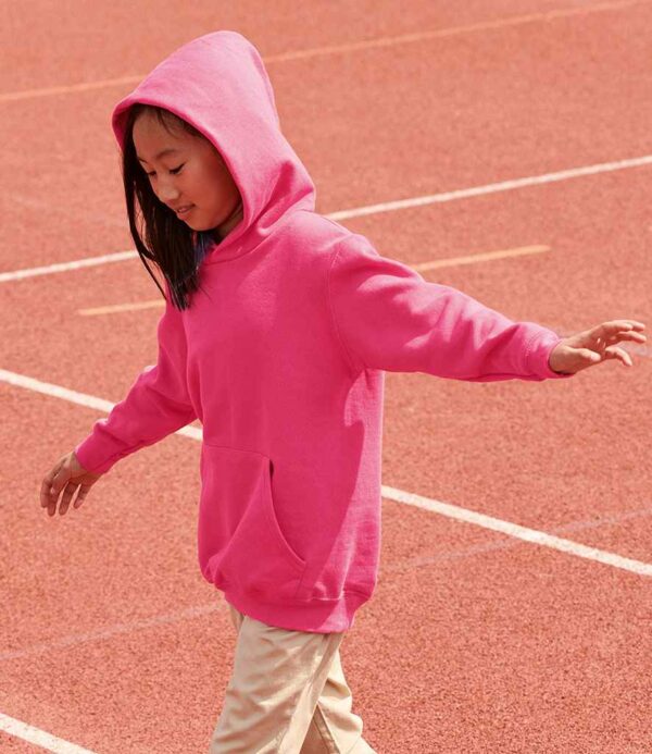 Pink Fruit of the Loom Kids Classic Hooded Sweatshirt