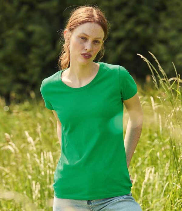 Green Fruit of the Loom Lady Fit Value T-Shirt