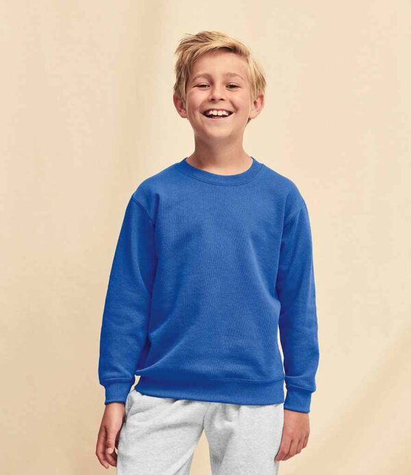 Royal blue Fruit of the Loom Kids Classic Drop Shoulder Sweatshirt